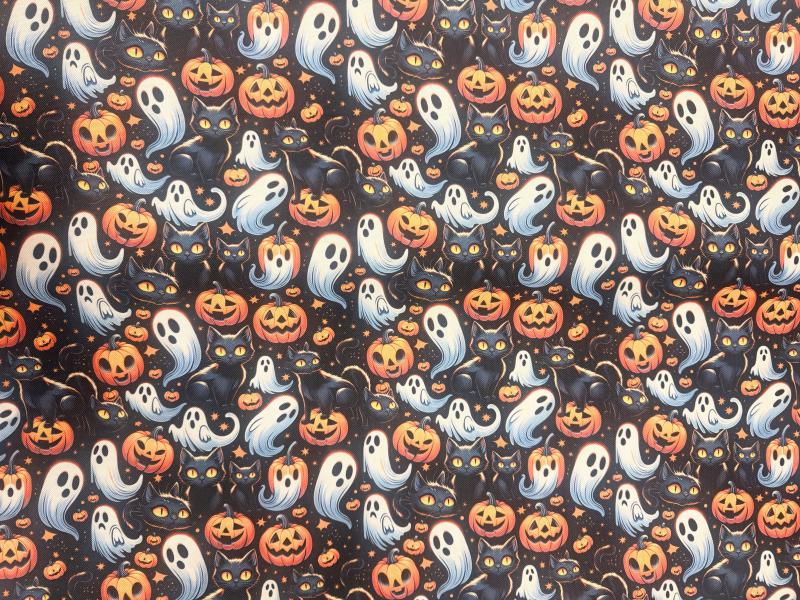 Táska anyag Fekete macska 150 cm