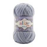 Alize Velluto 87 Szürke