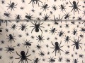 Pamutvászon Fehér alapon fekete pók 160 cm széles