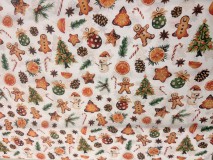 Pamutvászon Mézeskalács 160 cm széles