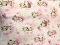 Pamutvászon Pink Zsiráf 160 cm széles