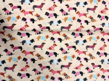 Pamutvászon Tacsi 140 cm