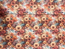 Táska anyag Őszi Virágok 160 cm széles