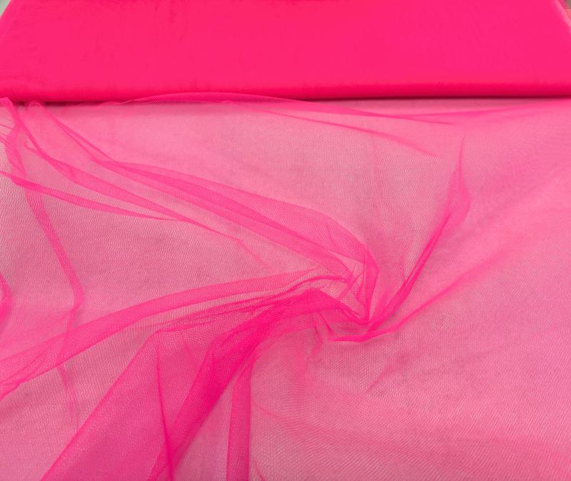 Tüll Neon Pink 140 cm széles