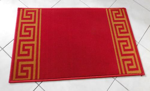 Beltéri lábtörlő kis szőnyeg piros arany kb:50x80cm
