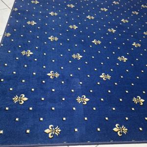 Kész szőnyeg kék mintás buklé KR. 150x200cm AKCIÓ!