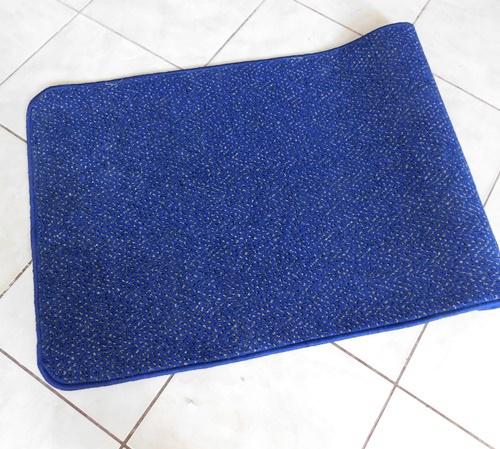 Kék apró mintás velúr kész szőnyeg 150x200cm
