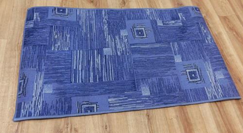 Kék mintás buklé szegett szőnyeg LEÉRTÉKELT! 80x200cm
