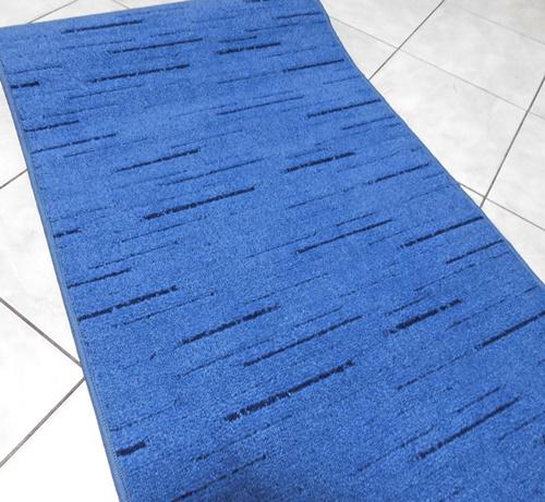 Kész szőnyeg kék mintás 67x150cm Leértékelt!
