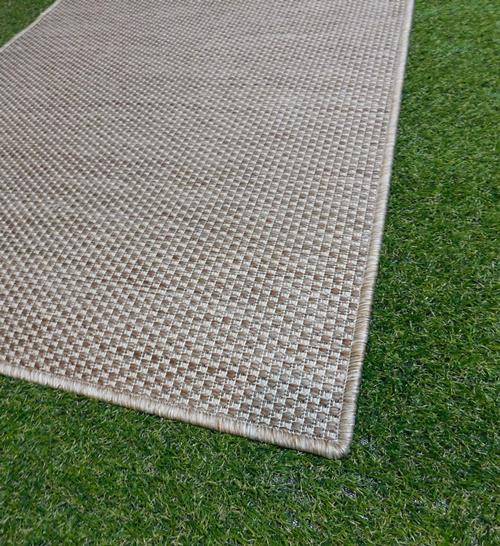 Kültéri jaquard szövésű szőnyeg drapp 78x200cm