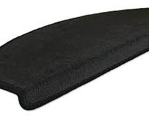 Lépcsőszőnyeg fekete 6024 ívelt