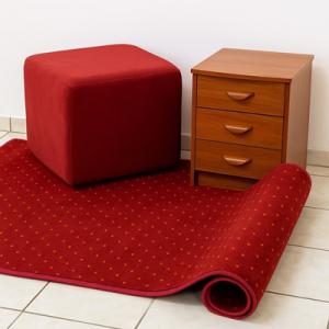 Bordó apró mintás kész szőnyeg 190x280cm