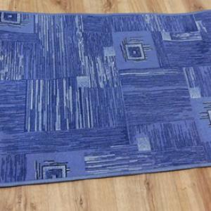 Kék mintás buklé szegett szőnyeg LEÉRTÉKELT! 80x200cm