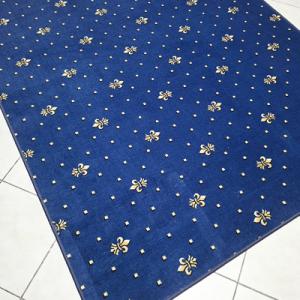 Kész szőnyeg kék mintás buklé KR. 150x200cm AKCIÓ!