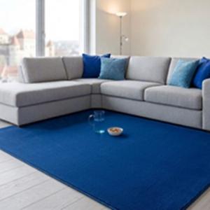 Királykék velúr kész szőnyeg 170x250cm