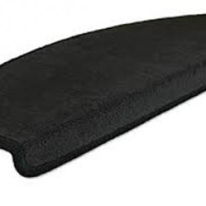 Lépcsőszőnyeg fekete 6024 ívelt