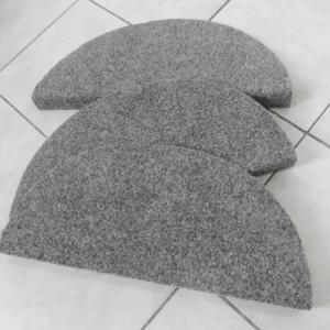 Lépcsőszőnyeg ipari filc T. középszürke 6022 ívelt