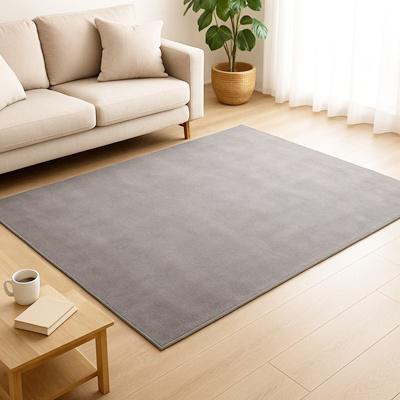 Velúr kész szőnyeg középszürke 100x200cm Akciós!