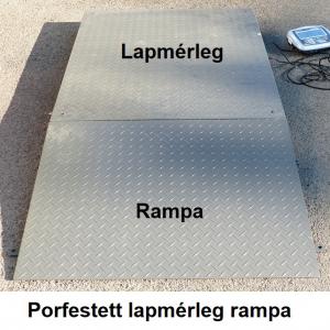 Festett lapmérleg rampák