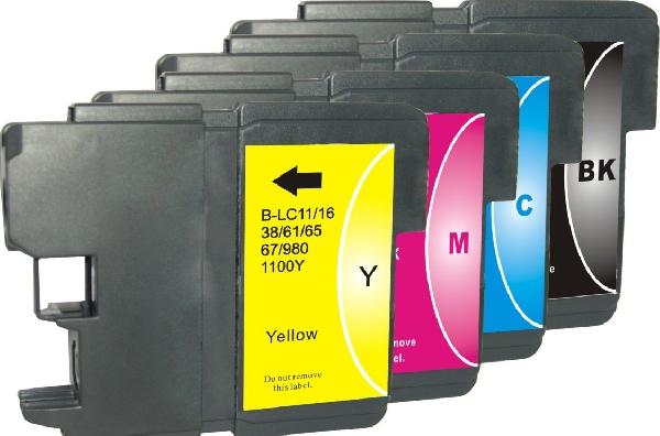 Brother LC 980/1100 fekete, kék, sárga, magenta utángyártott tintapatron csomag (4 db-os)