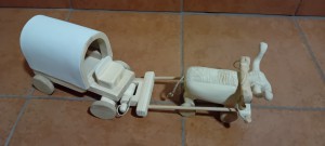 Ponyvás ökrös szekér