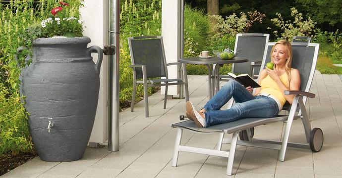 ANTIK AMFÓRA sötét gránit esővízgyűjtő, 600 L