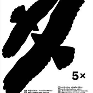 Madárriasztó matrica ablakra