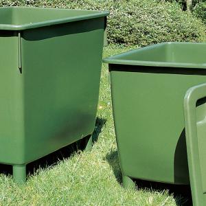 SZÖGLETES Erősített zöld esővízgyűjtő, 400 L