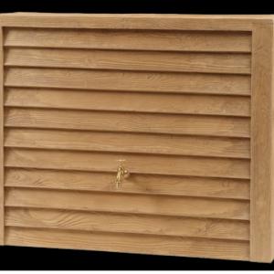 WOODY - Világos fa színű fali esővízgyűjtő, 350 L