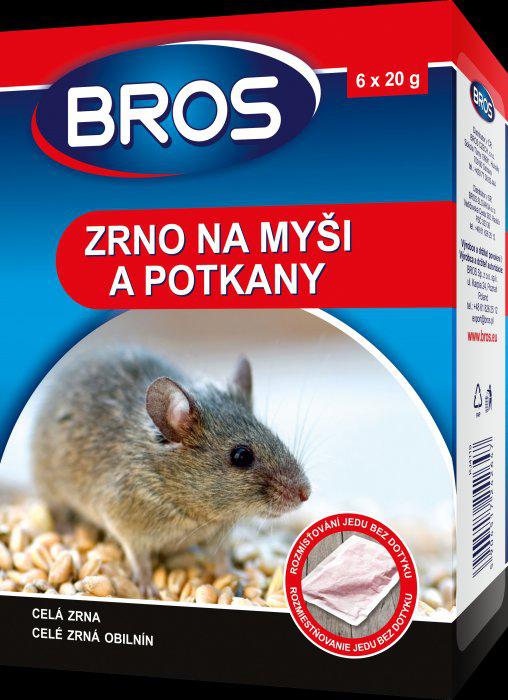 Gabonaszemes rágcsálóirtó szer 120 gr, egér és patkány ellen