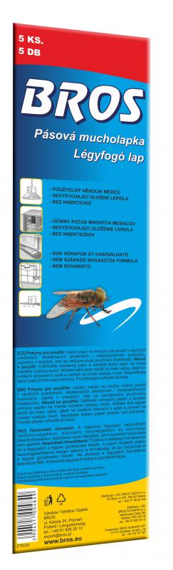 Légyfogó lap 10x32 cm 5 db/csomag