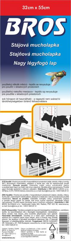 Nagy légyfogó lap 32x 60cm 5 db/csomag