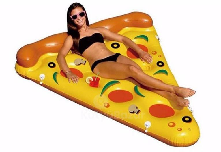 Óriás Pizzaszelet felfújható úszósziget