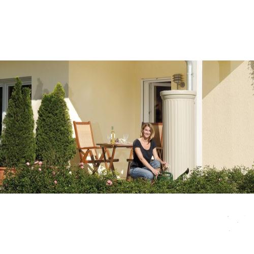 OSZLOPOS homok színű esővízgyűjtő, 500 L