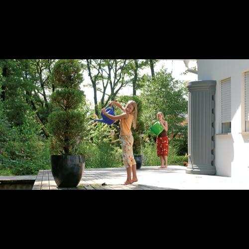 OSZLOPOS homok színű fali esővízgyűjtő, 550 L