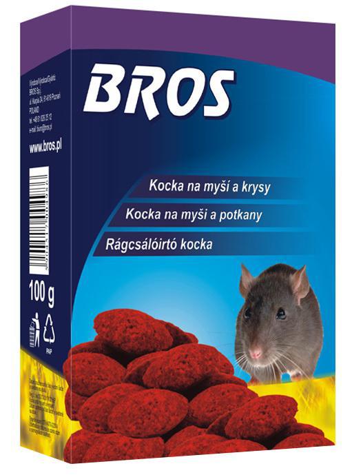 Paraffinos rágcsálóirtó kocka. 100 g