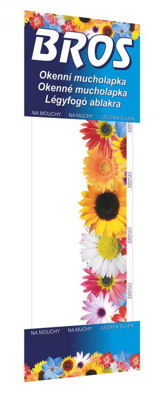 Ragacsos légyfogó ablakra, virágos 4db/csomag