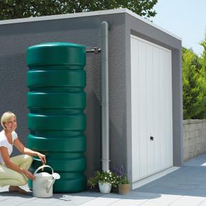 CLASSICO zöld fali esővízgyűjtő, 650 L