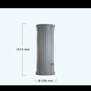 OSZLOPOS szürke színű esővízgyűjtő, 330 L