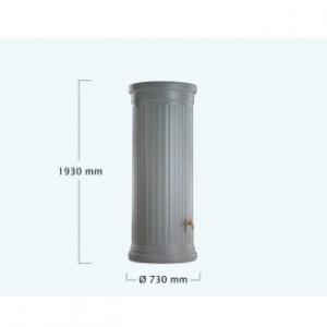 OSZLOPOS szürke színű esővízgyűjtő, 500 L