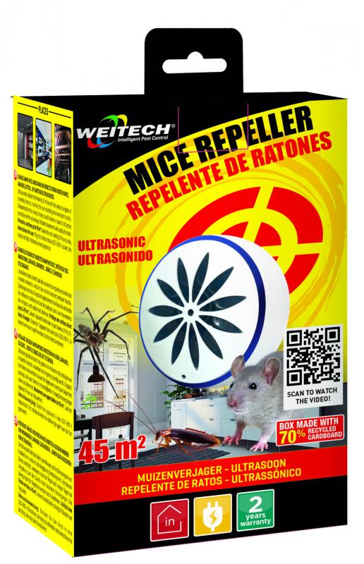 WK3523 Ultrahahangos riasztó Egér, bolha, kullancs, pók ellen 3 db-os készlet