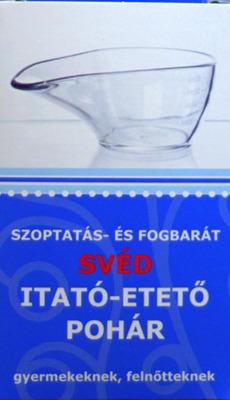 Svéd itató-etető pohár