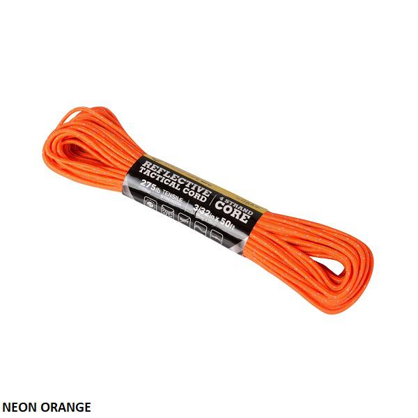 3/32 x 50ft Tactical Reflective Paracord (15m) 2 féle színben