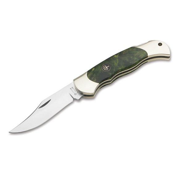 Böker Solingen Boy Scout Curly Birch Green zsebkés