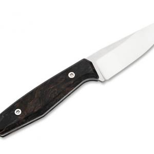 Böker AK1 Droppoint MagnaCut Black Birch Burl