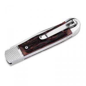 Böker Plus Hidden Release Trapper Appaloosa Bone