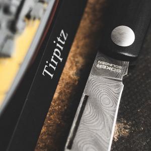 Böker Solingen Barlow Prime Tirpitz-Damascus zsebkés