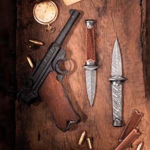 Böker Solingen P08 Damascus tőr