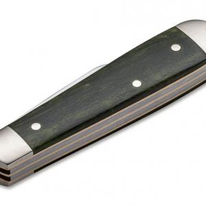Böker Solingen Swell-End Jack Curly Birch Green zsebkés