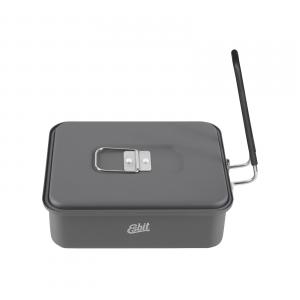 Esbit COOKSET FOR SOLID FUEL 1100ml Hard anodized aluminium